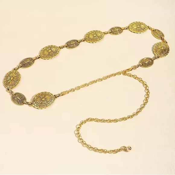 Retro boho women’s belt waist chain belt